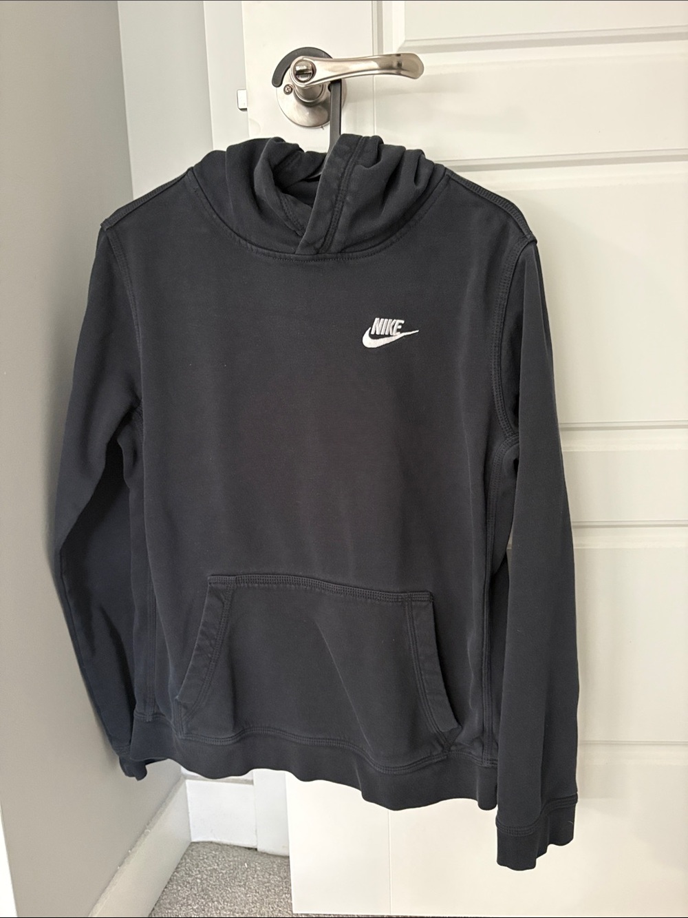 Nike Kids Black Pullover Club Hoodie Sweatshirt